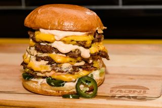 Angry triple - double burger