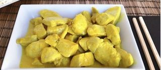 Pollo al curry verde