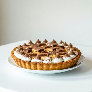 Tartelletta di Frolla Grande con Crema al gusto di Kinder Bueno