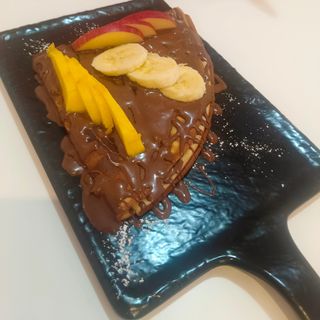 Crepe Nutela frutas y helado