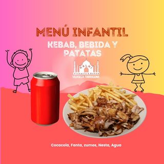 88. Menú Infantil Carne Kebab