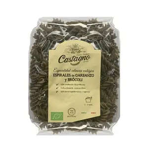 Pasta Vegana Espiral Garbanzo Y Brocoli...