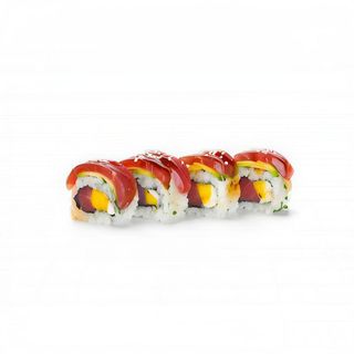 Roll tuna lovers, mango, aguacate, teriyaki y arroz crujiente (4 uds.)