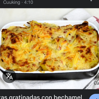 Patatas gratinadas con bacon 