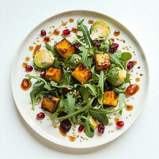 Sałatka z pieczonym batatem