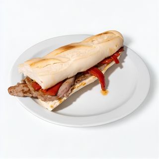Bocadillo Pepito De Ternera Con Pimientos