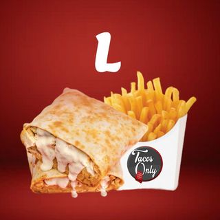 Tacos L servi avec Frites