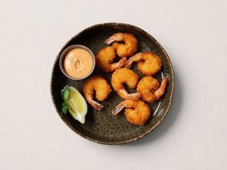 Krewetki w panierce z sosem aioli–kimchi (180g)