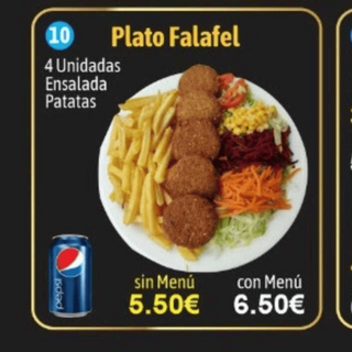 Plato de faláfel