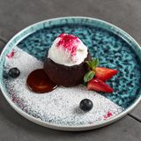 Шоколадний фондан з базиліковим ганашем 180 гр.