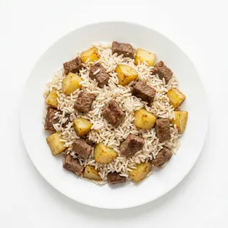 Plato Arroz con Carne