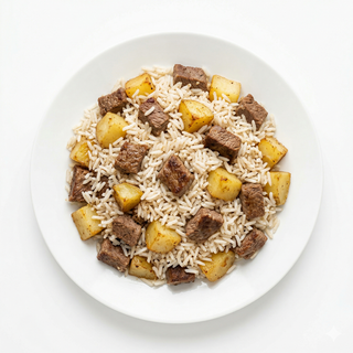 Plato Arroz con Carne