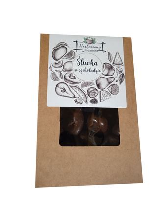 KARTONIK KRAFT 300G - ŚLIWKA W CZEKOLADZIE