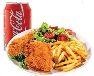 Menú Pollo Broaster + Patatas + Bebida