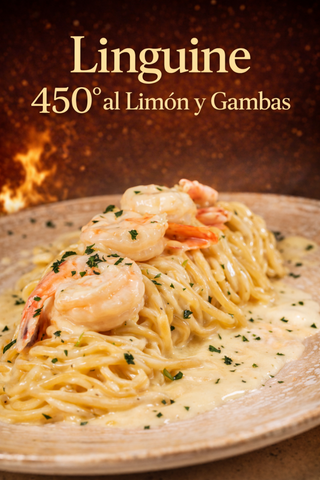 Linguine 450° al Limón y Gambas