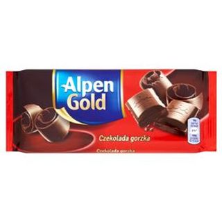 Czekolada gorzka Alpen Gold. 0.09кг