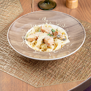 Фетучини с лососем(280)