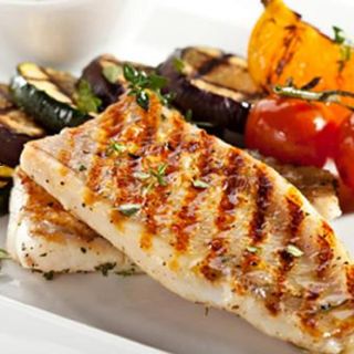 Grilled fish fillet