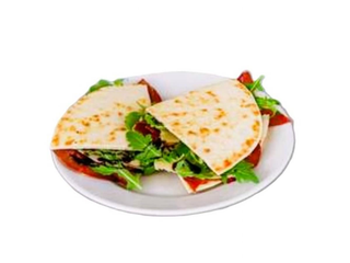 Piadina con bresaola, rucola, parmigiano e glassa di aceto