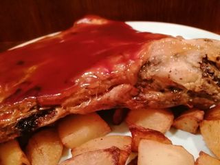 Costellam Porc Amb Barbacoa I Patates