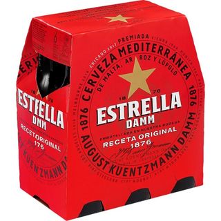 Cerveza Estrella Damm Pack 6 Botellas 250 ml