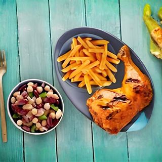 Quart de poulet grillé- Quarter Chicken