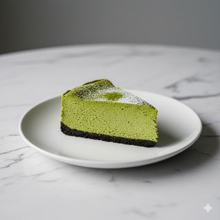 Cheesecake al matcha