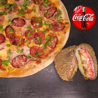 Комбо піца-бургер