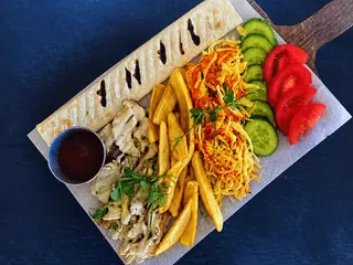 Відкрита шаверма з куркою (350g)
