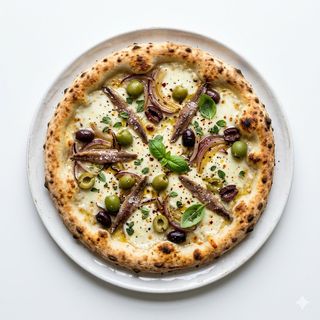 Cipolla E Olive (White) Pizza