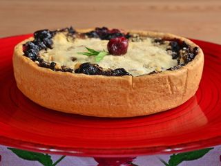 Kisz z wiśniami i makiem tarta