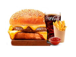 Чізбургер меню  ХІТ ПРОДАЖ (250g)