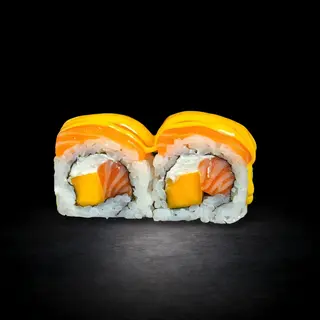 100. Uramaki De Salmó Amb Mango I Salsa De Mango (8 Uds.)