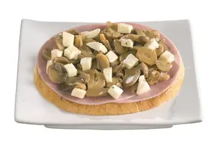 Bruschetta di Funghi e Basílico