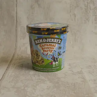 Ben & Jerrys Caram Brown Party