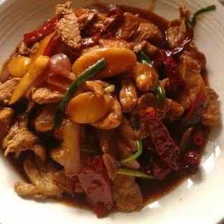Cerdo kong pau (picante