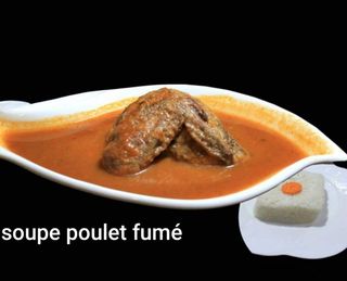 Soupe de poulet fumé 1/4