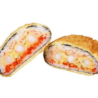 Sushi-burger z krewetkami w tempurze