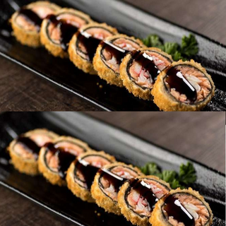 Hot Salmão Camarão (Sem Arroz) (10 Unidade)