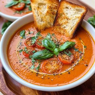 Roasted Tomato Basil Soup