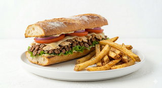 Sandwich Mixte et Frites