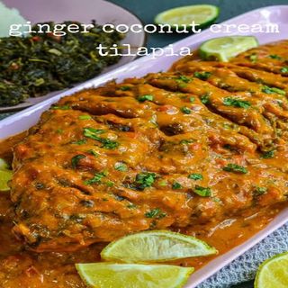 Rice and Coconut Fish + Soda