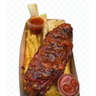 Big Turkey And Chips With Plantain