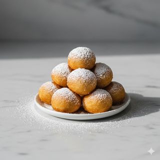 Palline di formaggio innevate