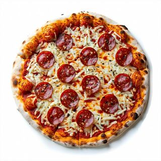 Pizza con salame piccante