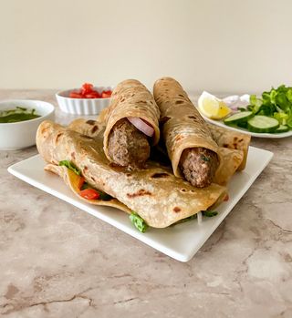 Seekh kebab wrap