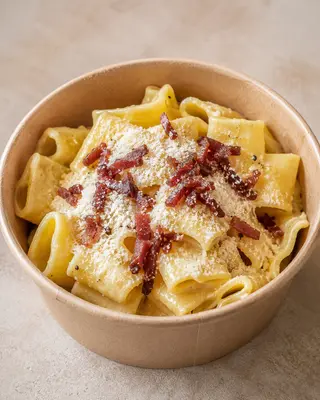 Mezze Maniche Carbonara