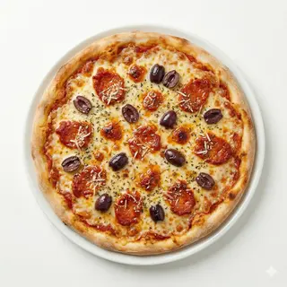 Pizza Sobrasada y Olivas
