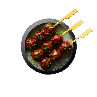 Brochettes  Boulettes De Poulet  -3 pièces
