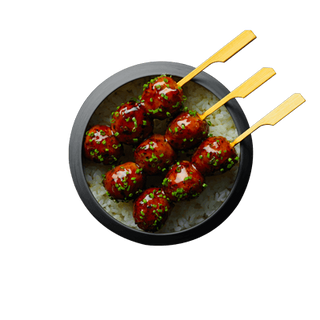 Brochettes  Boulettes De Poulet  -3 pièces